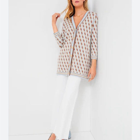 Tuckernuck Ocean Spray Knit Geo Liv Cardigan - Picture 4 of 8